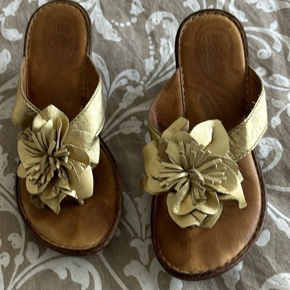👡 Summer dark gold sandals 👡 Sz: M(38)